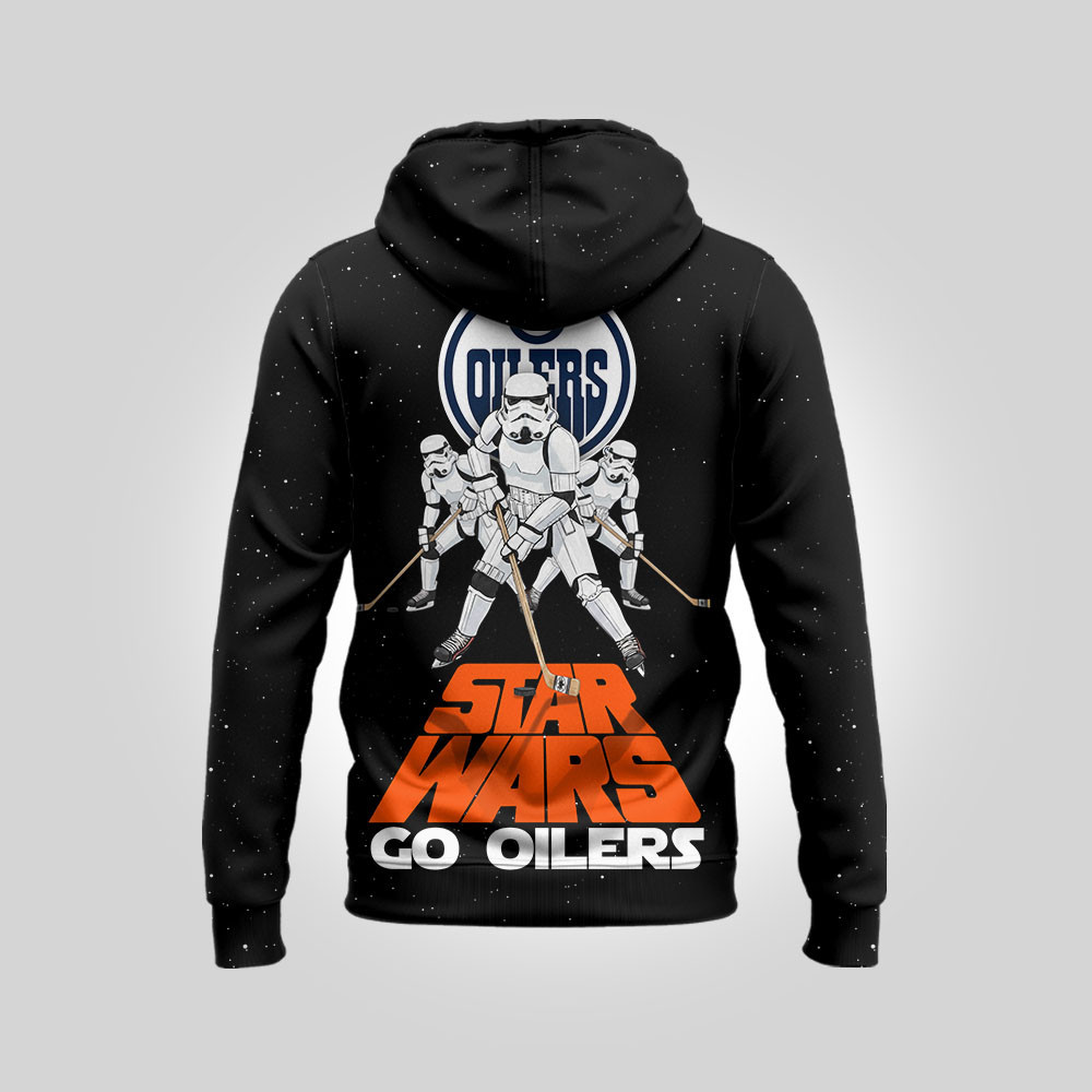 Edmonton Oilers Premium NHL Star Wars Imperial Trooper 3D Hoodie TTH240536 - Image 2