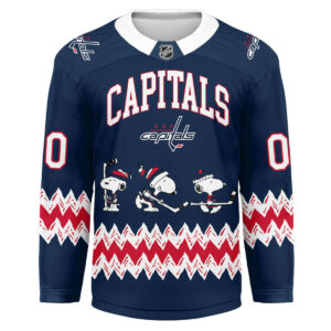 Washington Capitals Premium NHL Snoopy Personalized Hockey Jersey TTH240535