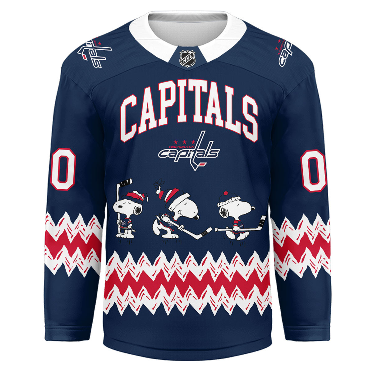 Washington Capitals Premium NHL Snoopy Personalized Hockey Jersey TTH240535