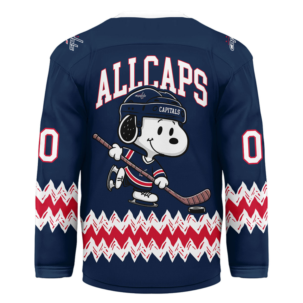 Washington Capitals Premium NHL Snoopy Personalized Hockey Jersey TTH240535 - Image 2