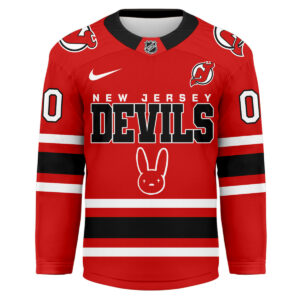 New Jersey Devils Premium NHL Bad Bunny Hockey Jersey TTH240537