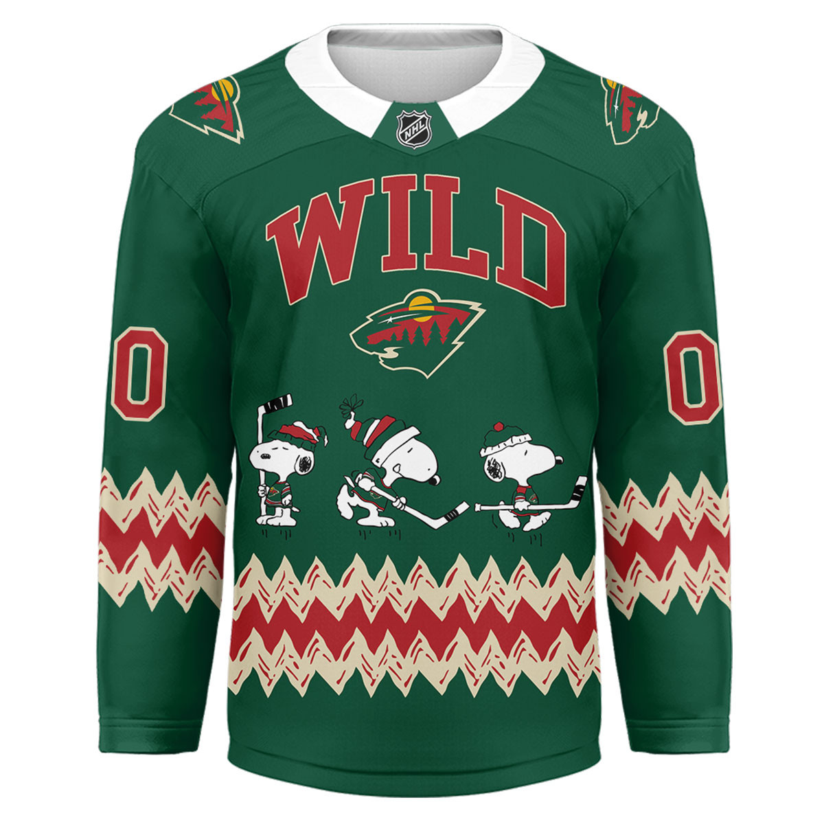 Minnesota Wild Premium NHL Snoopy Personalized Hockey Jersey TTH240535