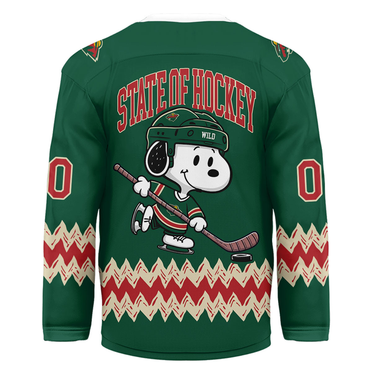Minnesota Wild Premium NHL Snoopy Personalized Hockey Jersey TTH240535 - Image 2