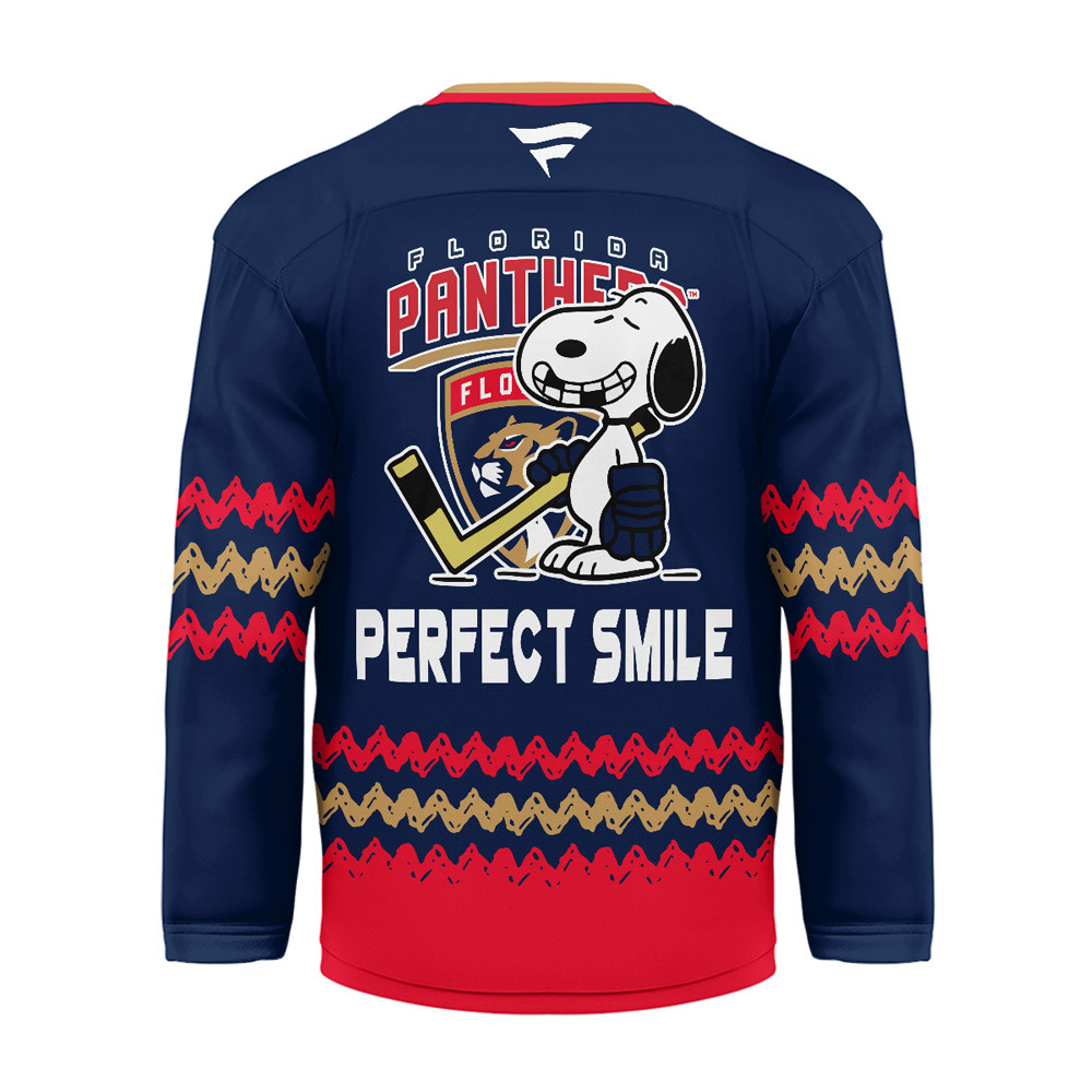 Florida Panthers Premium NHL Snoopy Perfect Smile Hockey Jersey TTH240520