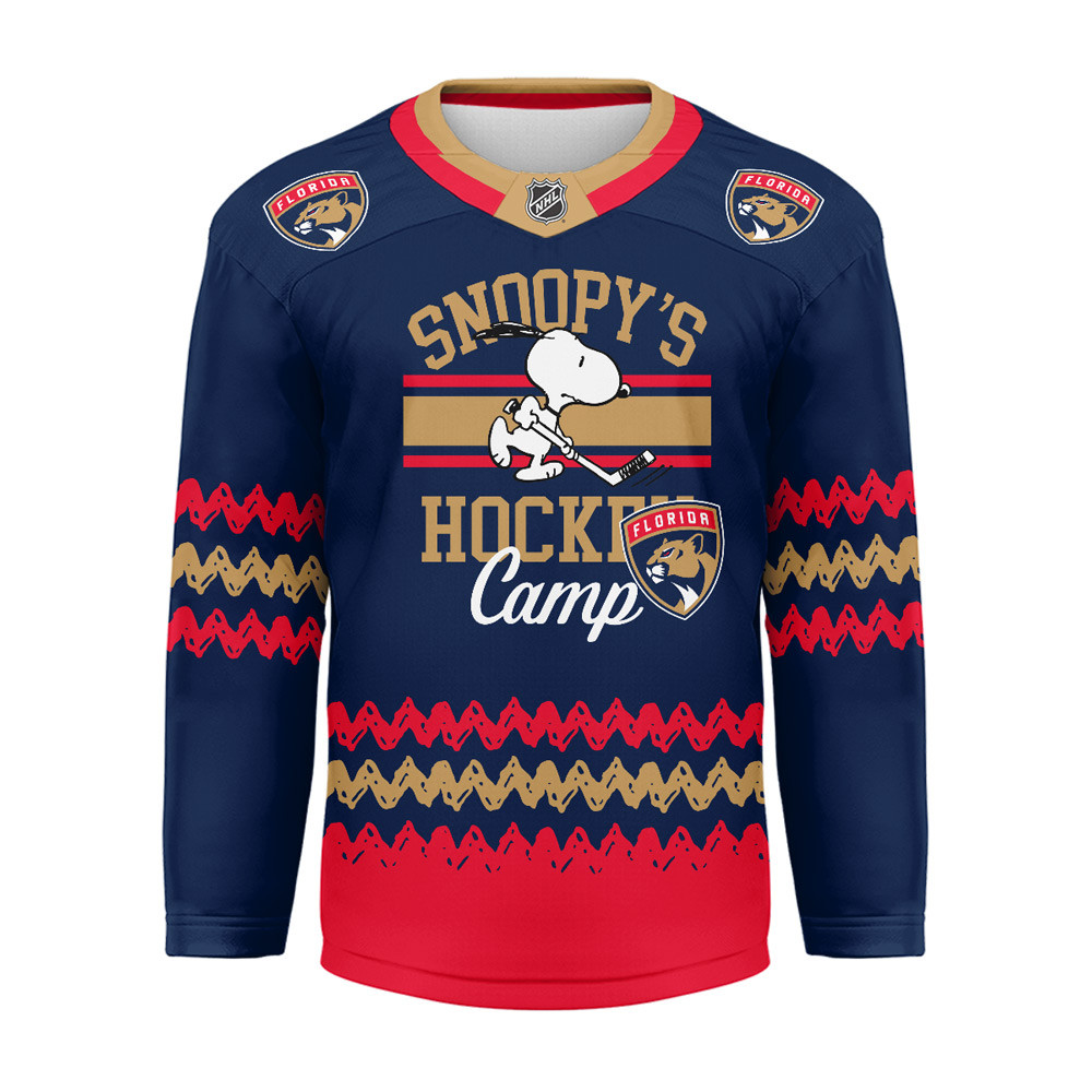 Florida Panthers Premium NHL Snoopy Perfect Smile Hockey Jersey TTH240520 - Image 2