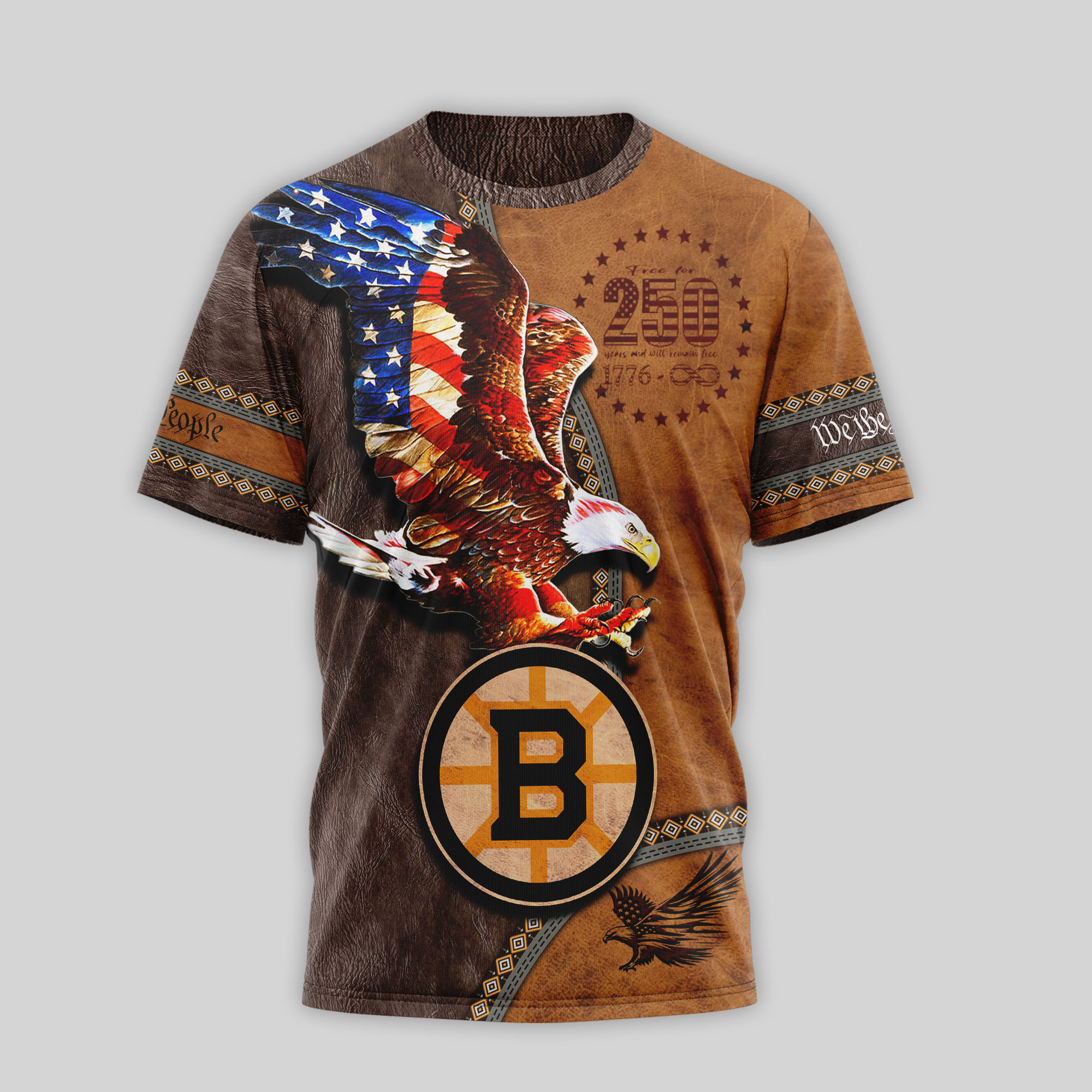 Boston Bruins Premium NHL Made In America 250 Years of America TTH240547 - Image 2
