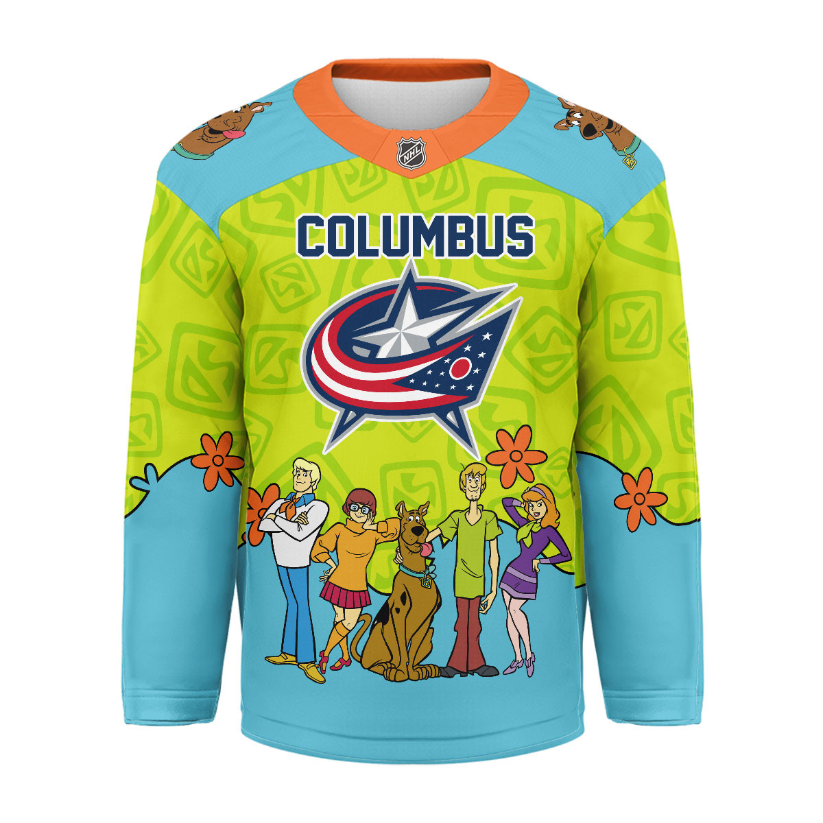 Columbus Blue Jackets Premium NHL Scooby Doo Hockey Jersey TTH240544