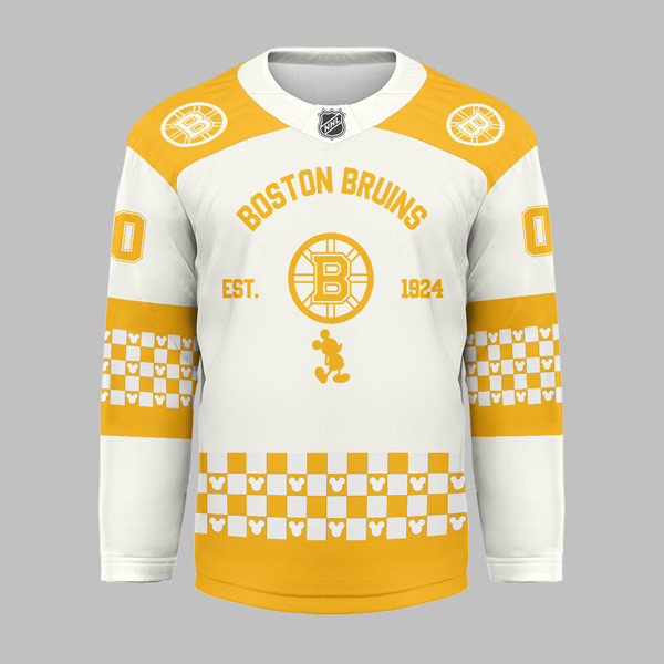 Boston Bruins Premium NHL Disney Game Day Hockey Jersey TTH240540 - Image 2