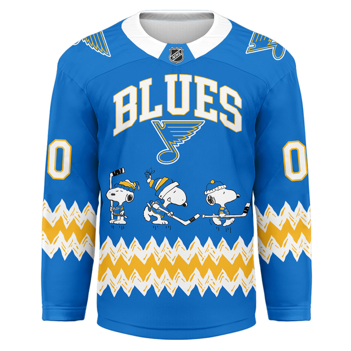 St. Louis Blues Premium NHL Snoopy Personalized Hockey Jersey TTH240535