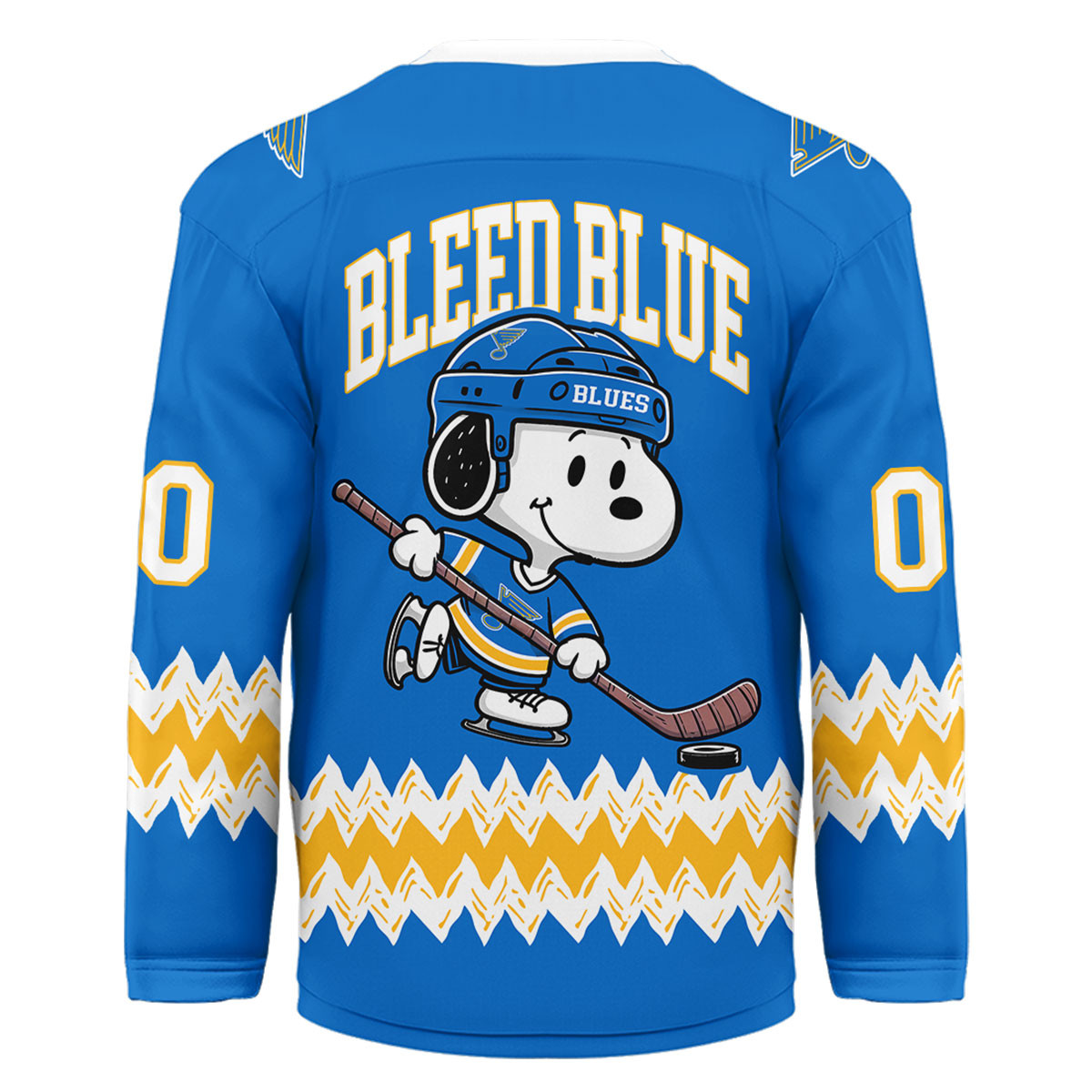 St. Louis Blues Premium NHL Snoopy Personalized Hockey Jersey TTH240535 - Image 2