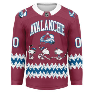 Colorado Avalanche Premium NHL Snoopy Personalized Hockey Jersey TTH240535
