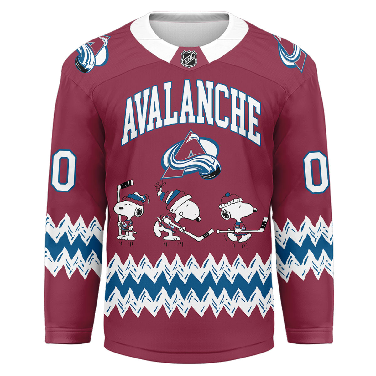 Colorado Avalanche Premium NHL Snoopy Personalized Hockey Jersey TTH240535