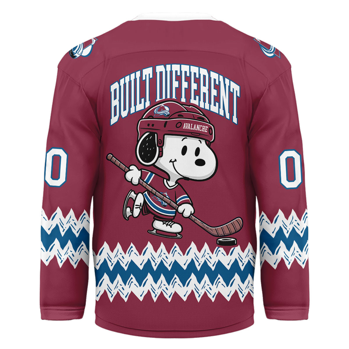Colorado Avalanche Premium NHL Snoopy Personalized Hockey Jersey TTH240535 - Image 2