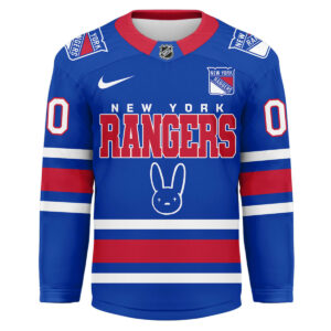 New York Rangers Premium NHL Bad Bunny Hockey Jersey TTH240537