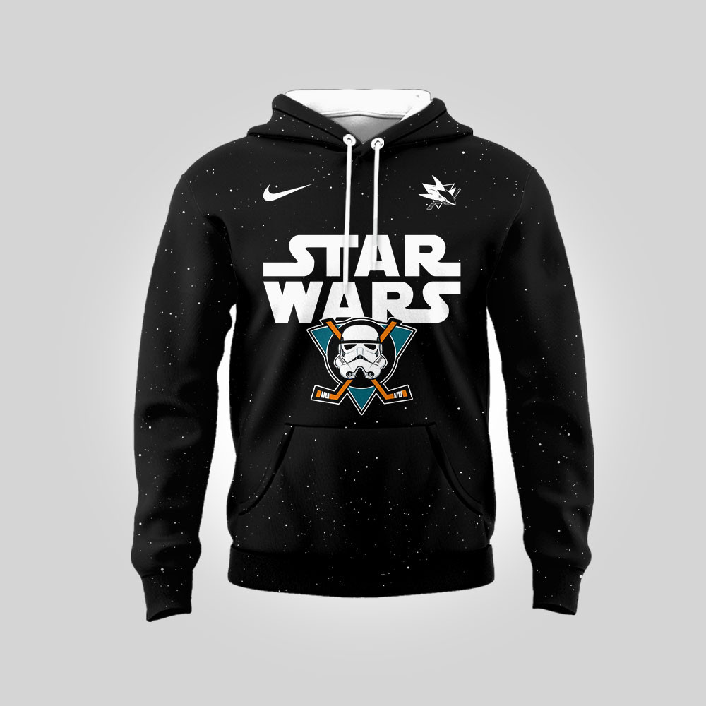 San Jose Sharks Premium NHL Star Wars Imperial Trooper 3D Hoodie TTH240536