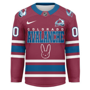 Colorado Avalanche Premium NHL Bad Bunny Hockey Jersey TTH240537