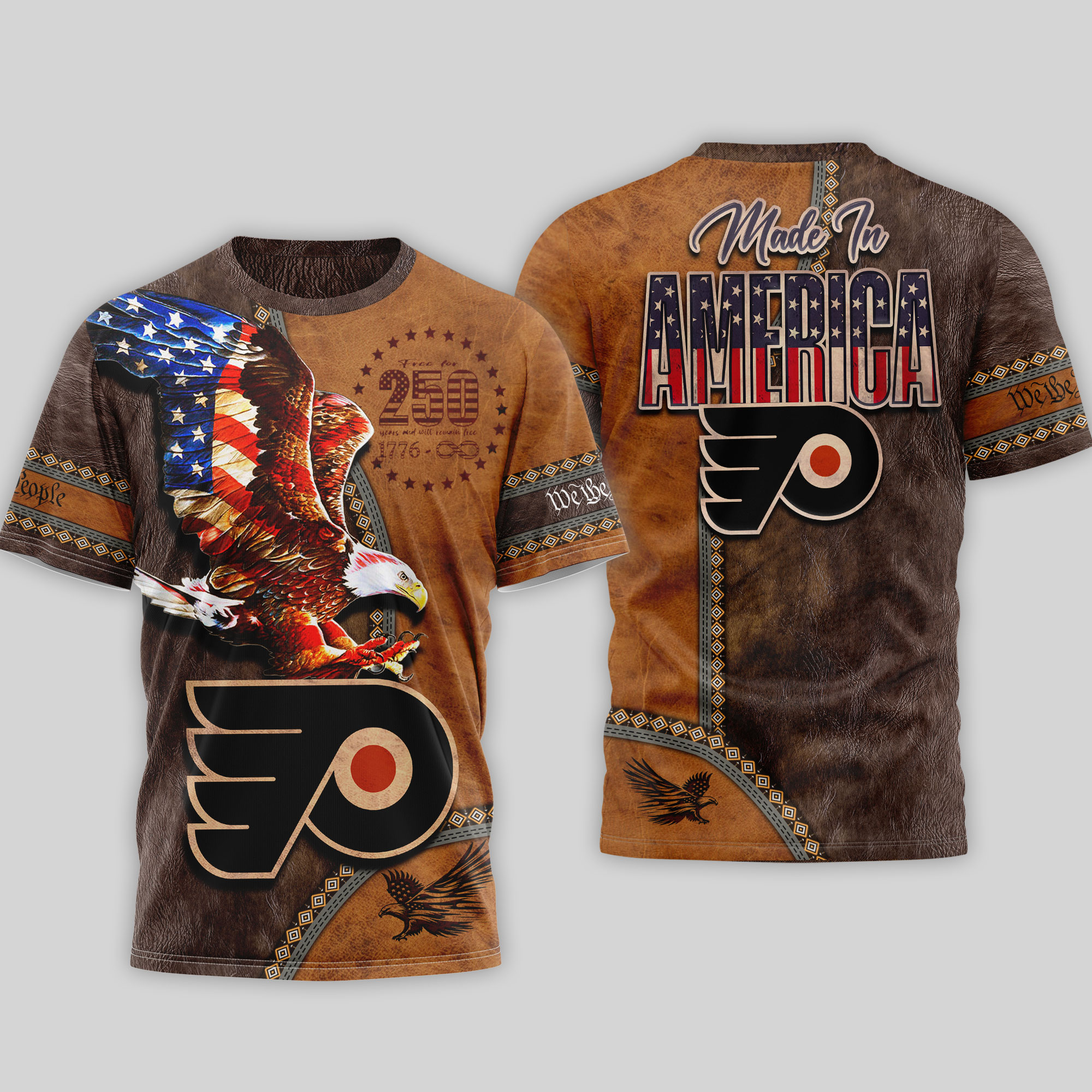 Philadelphia Flyers Premium NHL Made In America 250 Years of America TTH240547