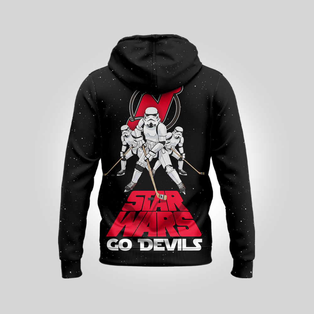 New Jersey Devils Premium NHL Star Wars Imperial Trooper 3D Hoodie TTH240536 - Image 2