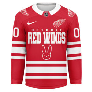 Detroit Red Wings Premium NHL Bad Bunny Hockey Jersey TTH240537