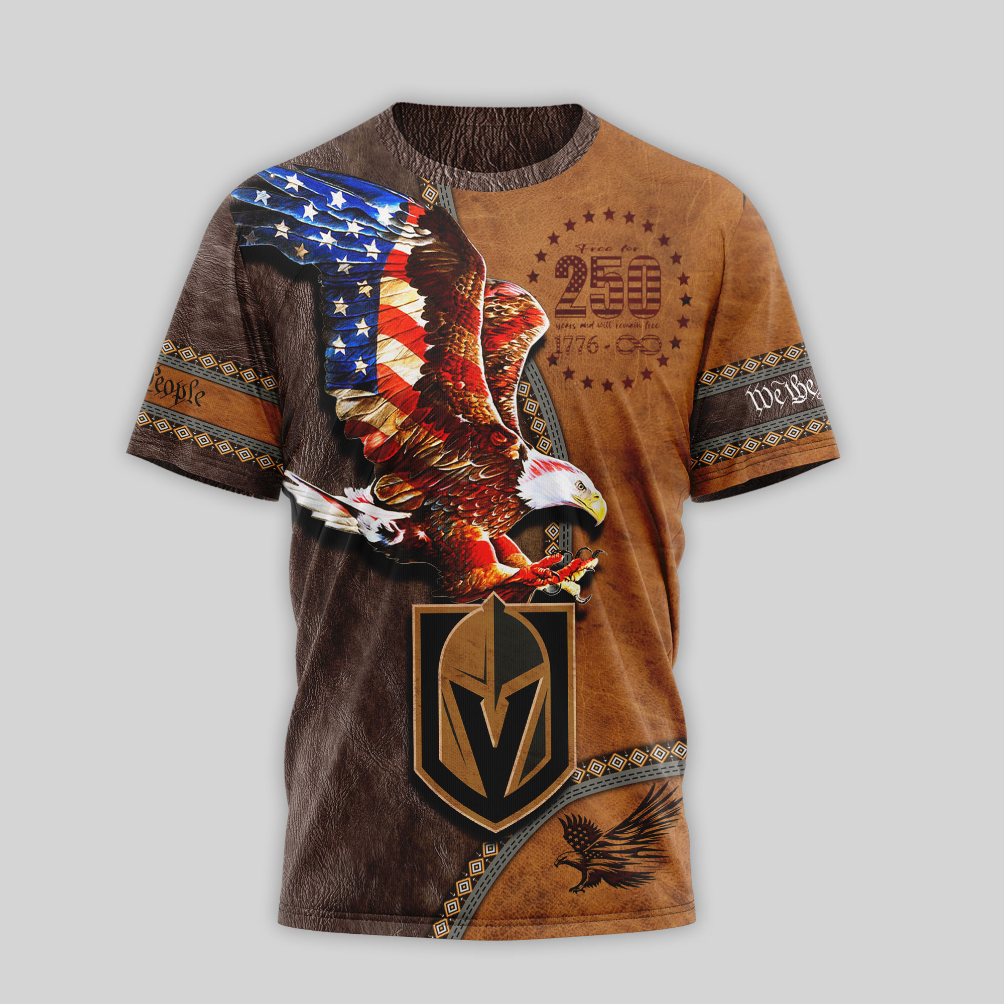 Vegas Golden Knights Premium NHL Made In America 250 Years of America TTH240547 - Image 2