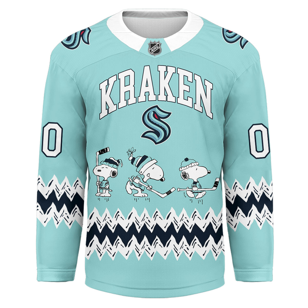 Seattle Kraken Premium NHL Snoopy Personalized Hockey Jersey TTH240535