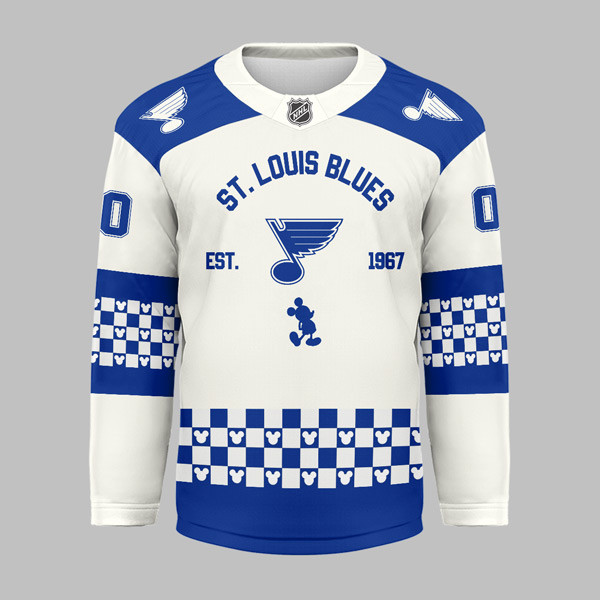 St. Louis Blues Premium NHL Disney Game Day Hockey Jersey TTH240540