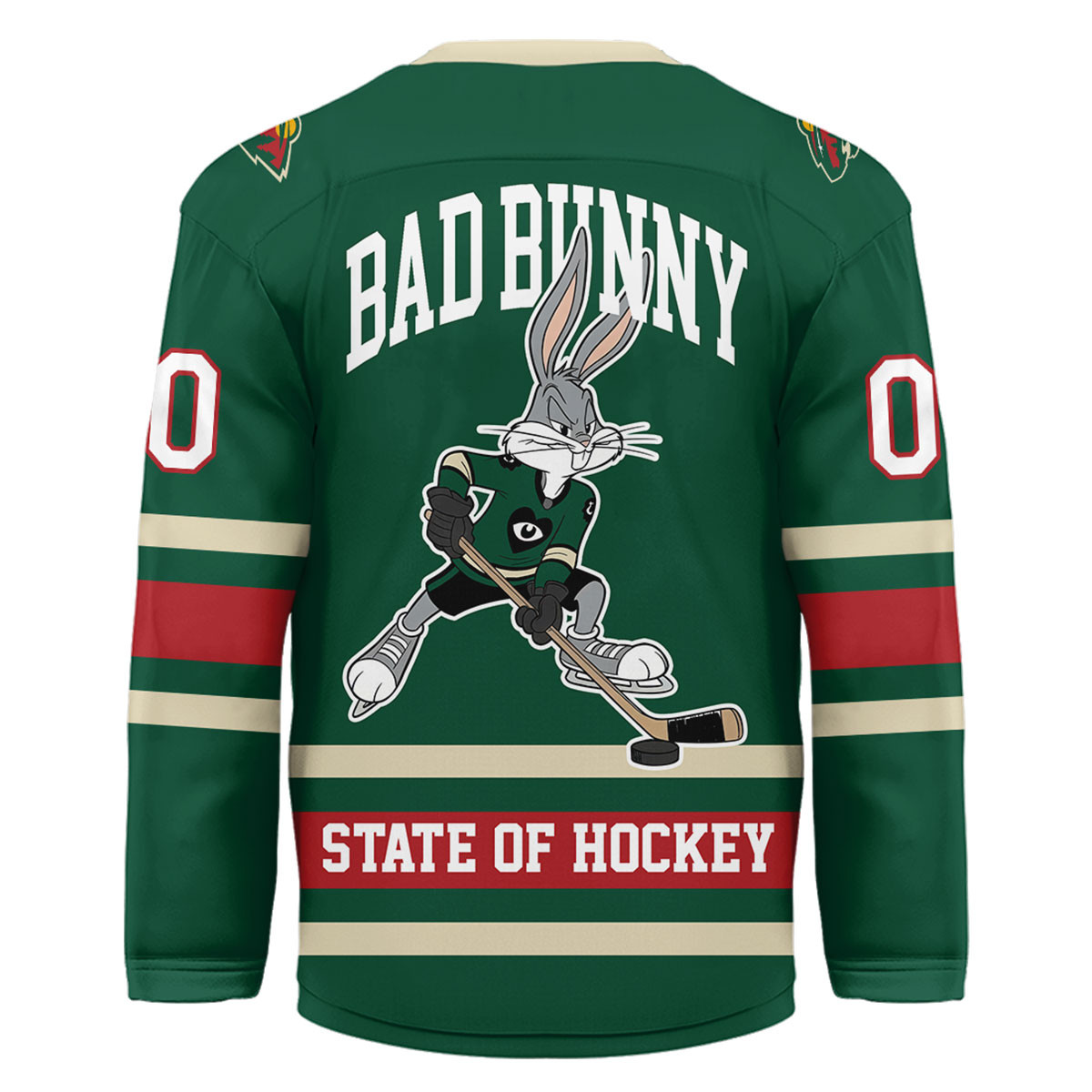 Minnesota Wild Premium NHL Bad Bunny Hockey Jersey TTH240537 - Image 2