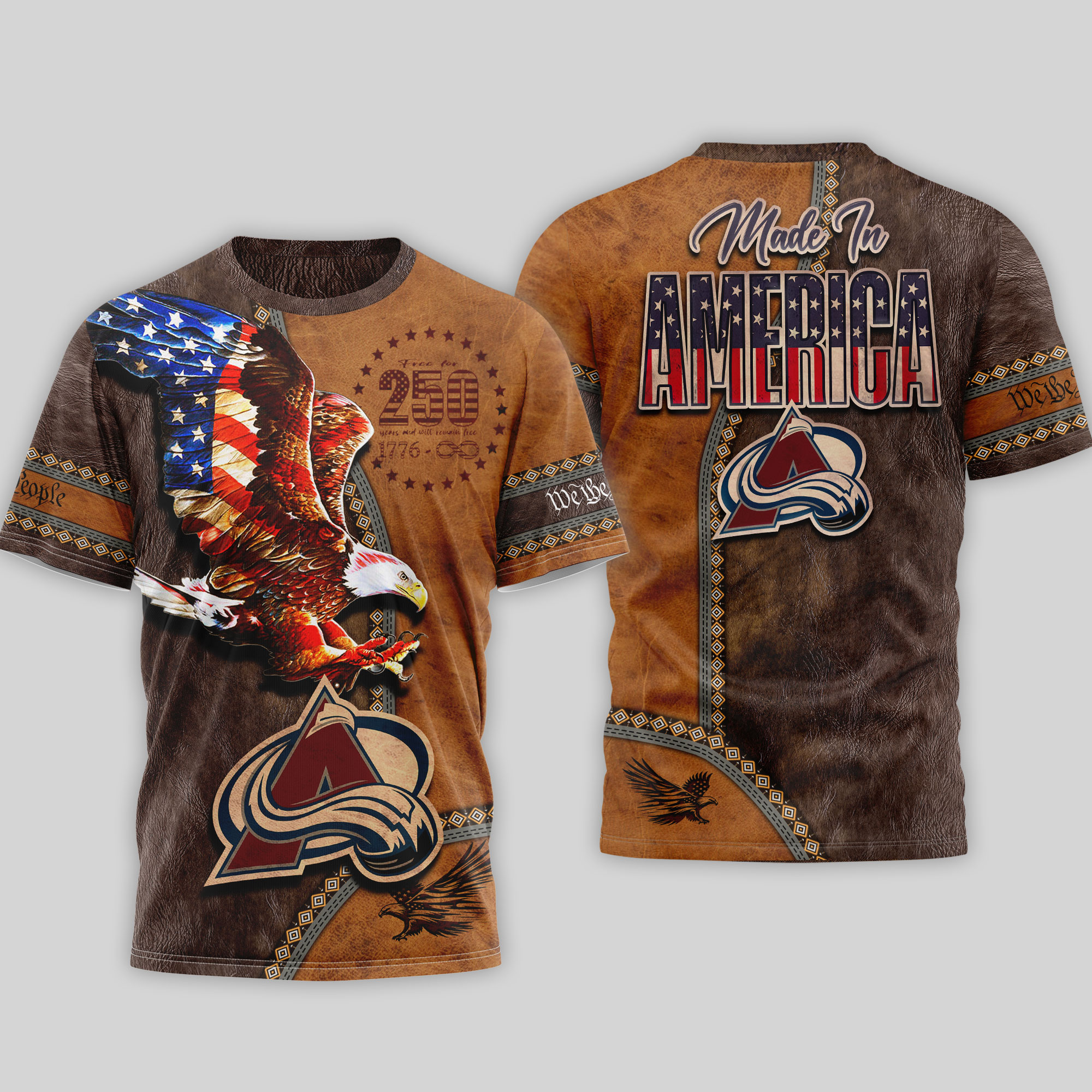 Colorado Avalanche Premium NHL Made In America 250 Years of America TTH240547