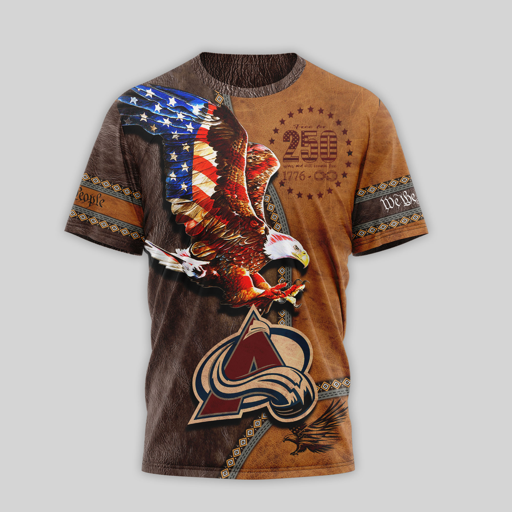 Colorado Avalanche Premium NHL Made In America 250 Years of America TTH240547 - Image 2