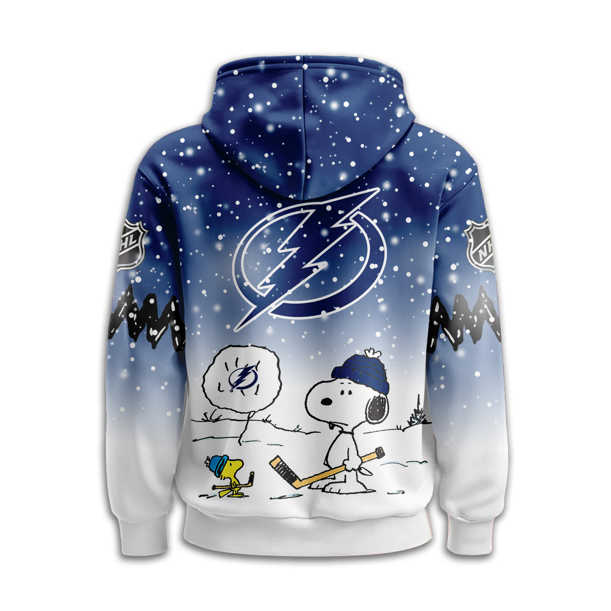 Tampa Bay Lightning Premium NHL Peanuts Hoodie TTH240542 - Image 2
