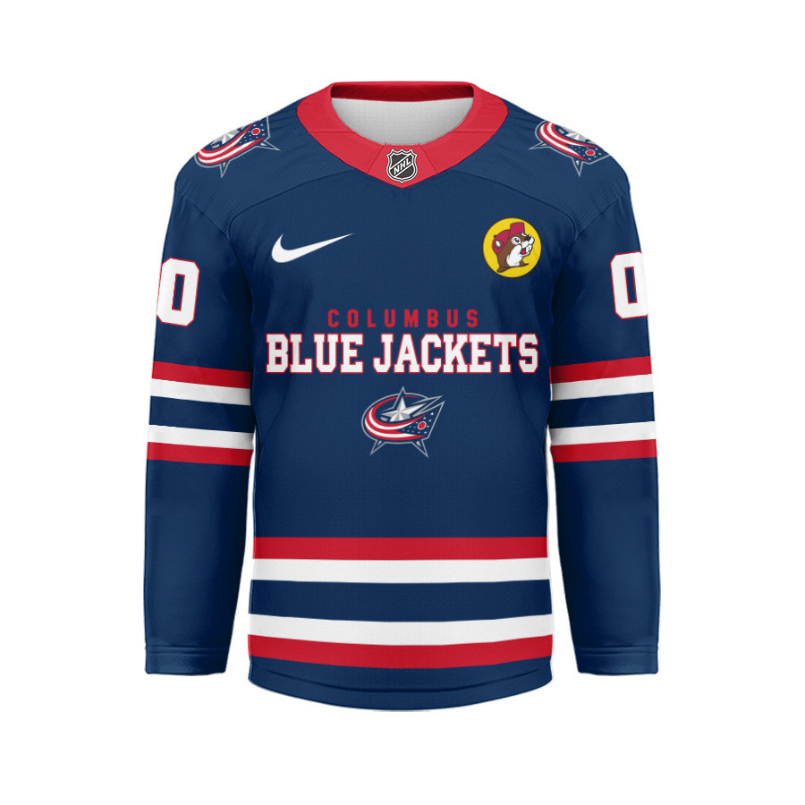 Columbus Blue Jackets Premium NHL Bucees Personalized Hockey Jersey TTH240545