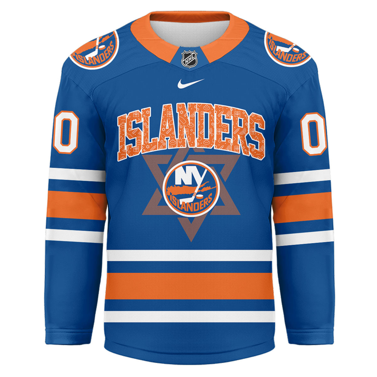New York Islanders Premium NHL Happy Hanukkah Hockey Jersey TTH240578