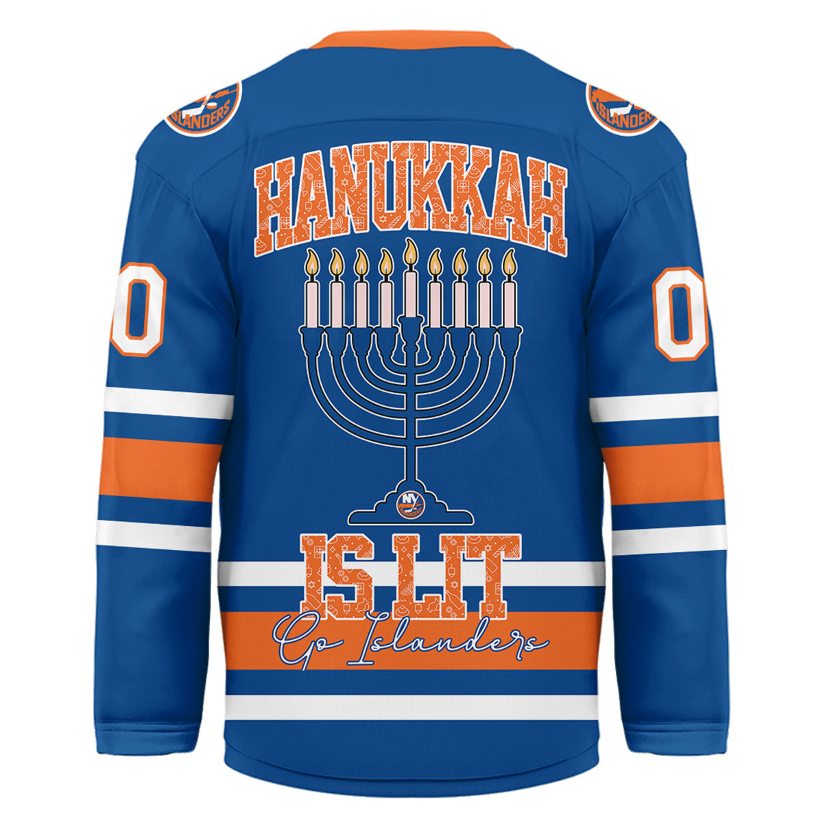 New York Islanders Premium NHL Happy Hanukkah Hockey Jersey TTH240578 - Image 2