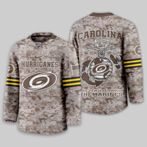 Carolina Hurricanes Premium NHL U.S.M.C Hockey Jersey TTH240543