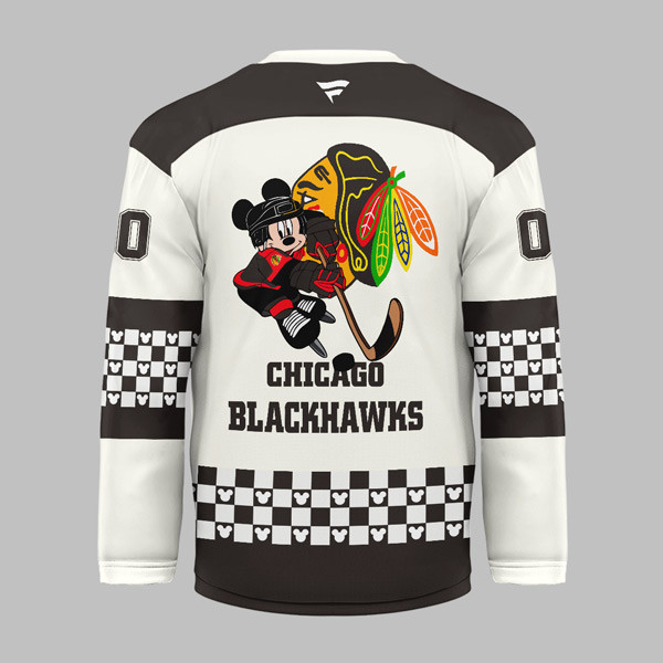 Chicago Blackhawks Premium NHL Disney Game Day Hockey Jersey TTH240540