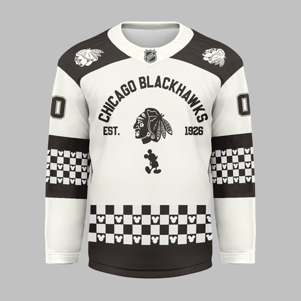 Chicago Blackhawks Premium NHL Disney Game Day Hockey Jersey TTH240540 - Image 2