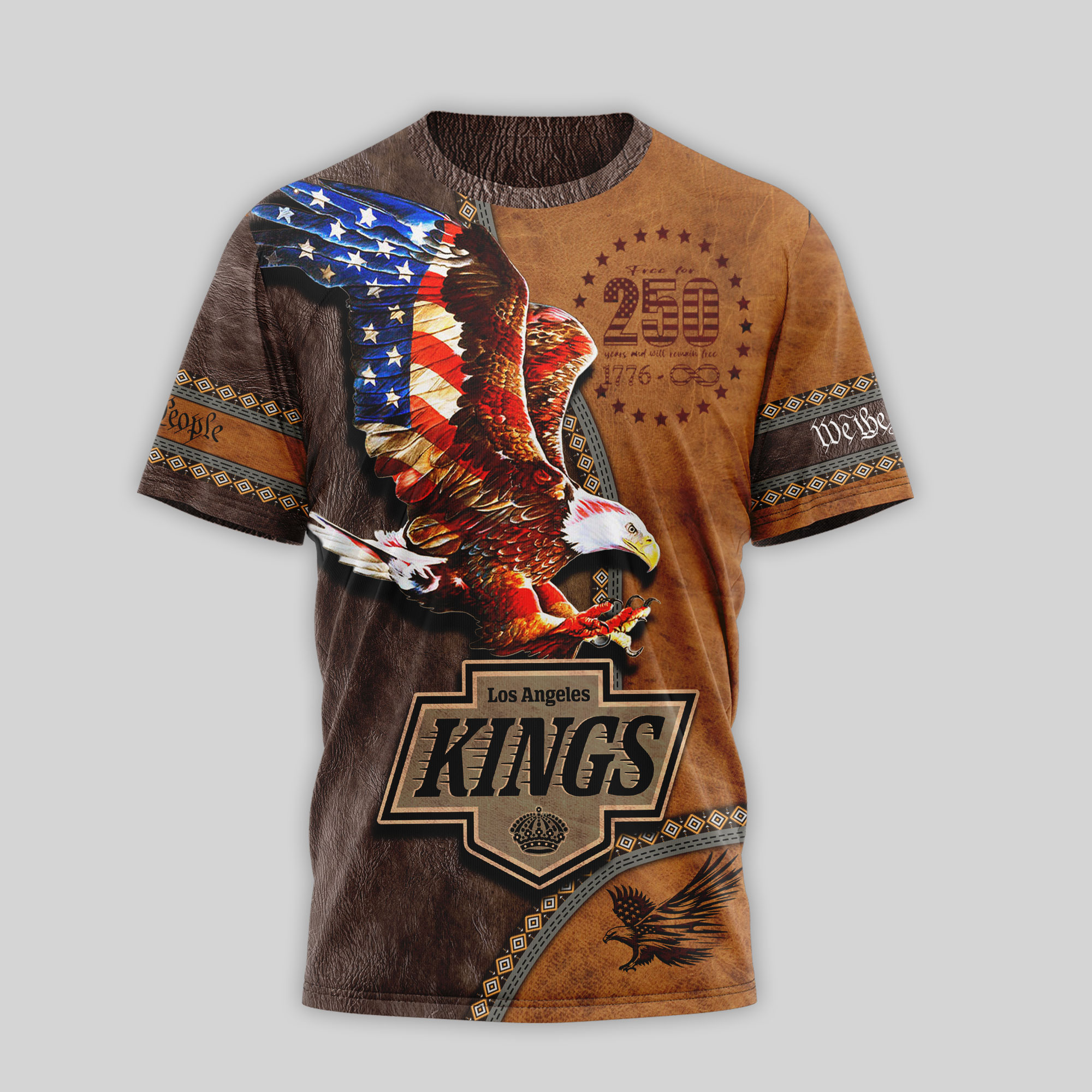 Los Angeles Kings Premium NHL Made In America 250 Years of America TTH240547 - Image 2