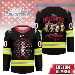 Washington Capitals Premium NHL Snoopy Firefighter Hockey Jersey TTH240522
