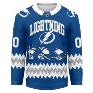 Tampa Bay Lightning Premium NHL Snoopy Personalized Hockey Jersey TTH240535