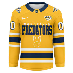 Nashville Predators Premium NHL Bad Bunny Hockey Jersey TTH240537