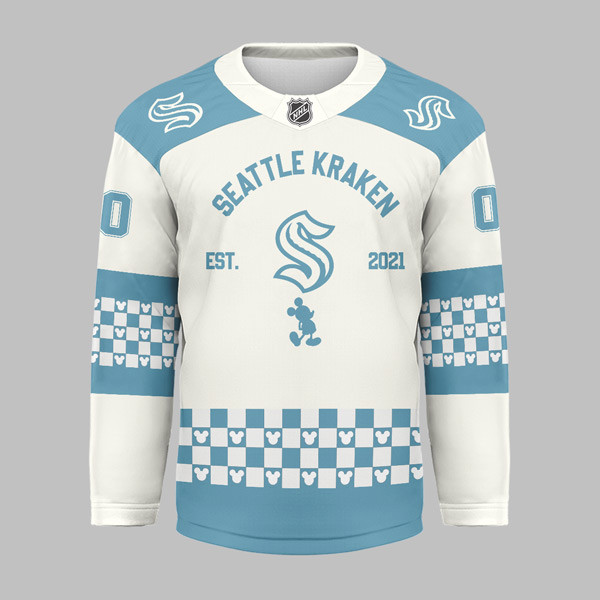 Seattle Kraken Premium NHL Disney Game Day Hockey Jersey TTH240540 - Image 2
