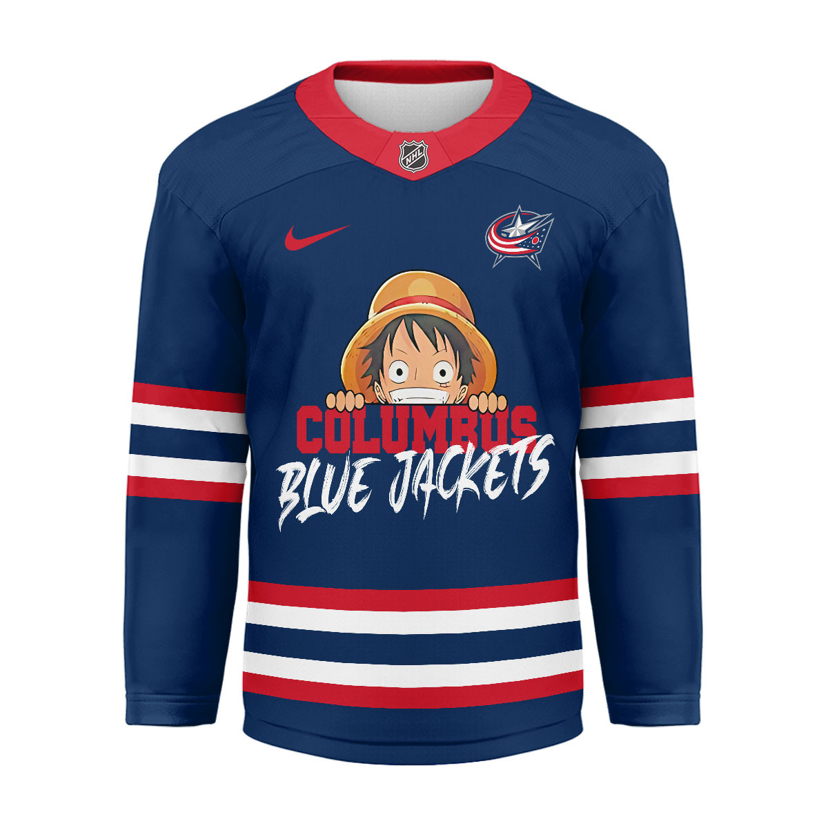 Columbus Blue Jackets Premium NHL One Piece Hockey Jersey TTH240551