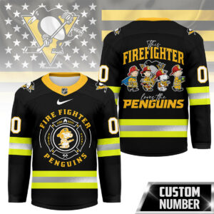 Pittsburgh Penguins Premium NHL Snoopy Firefighter Hockey Jersey TTH240522