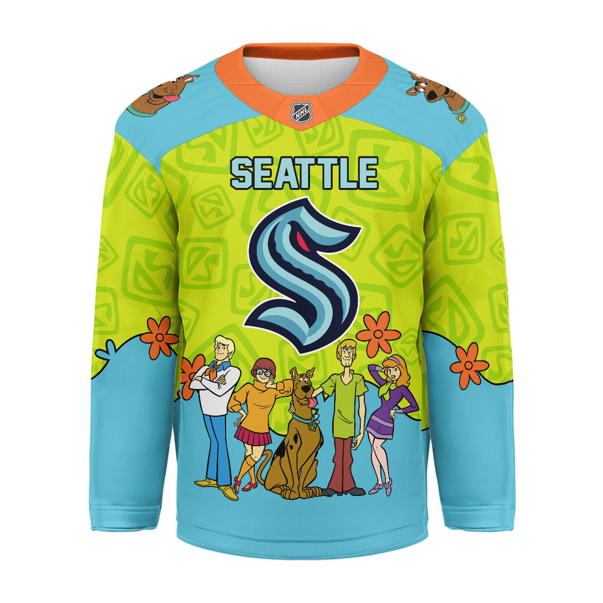 Seattle Kraken Premium NHL Scooby Doo Hockey Jersey TTH240544
