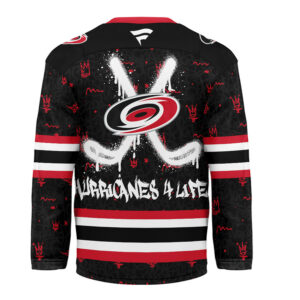 Carolina Hurricanes Premium NHL Graffiti My Team 4 Life Hockey Jersey TTH240541