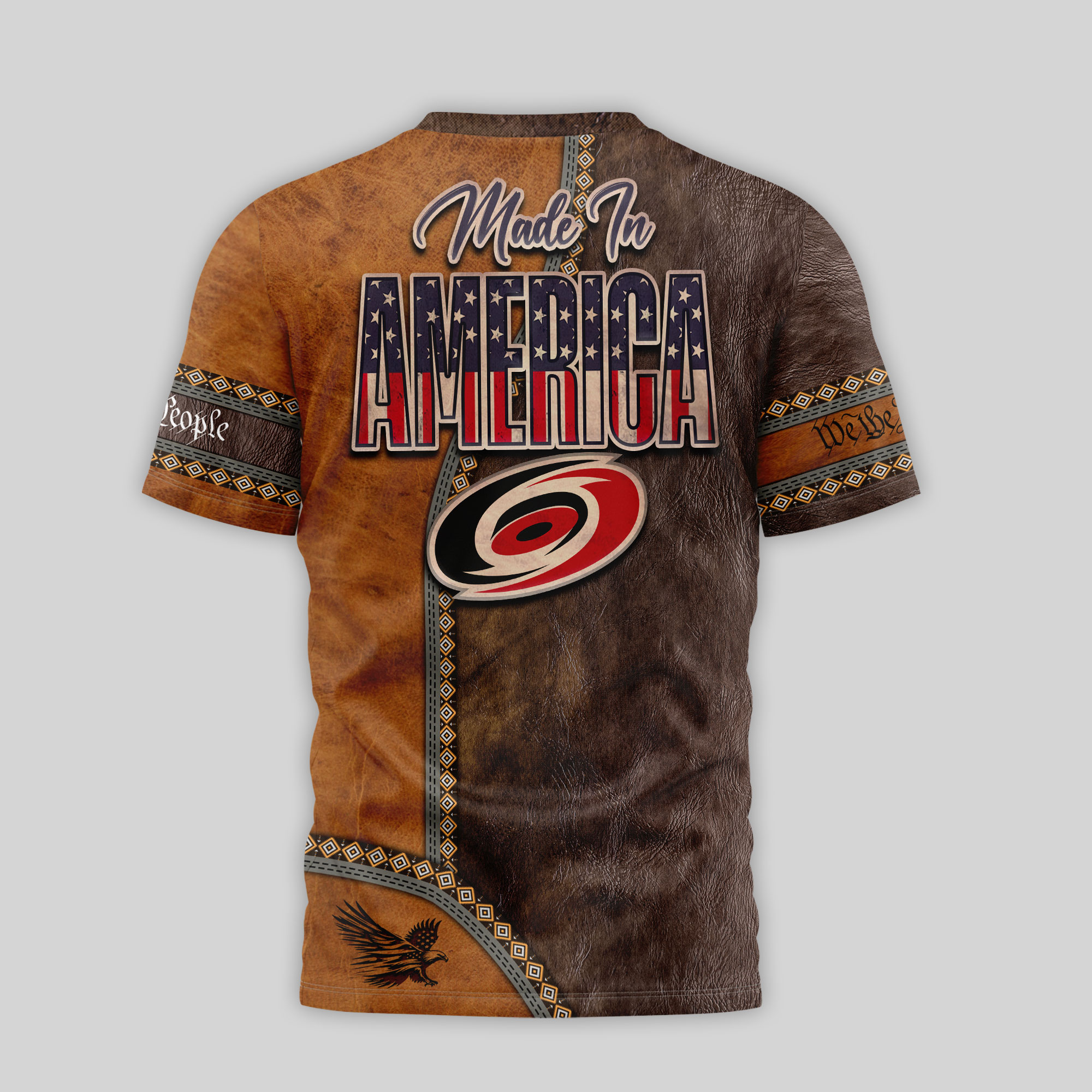 Carolina Hurricanes Premium NHL Made In America 250 Years of America TTH240547 - Image 3