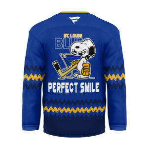 St. Louis Blues Premium NHL Snoopy Perfect Smile Hockey Jersey TTH240520