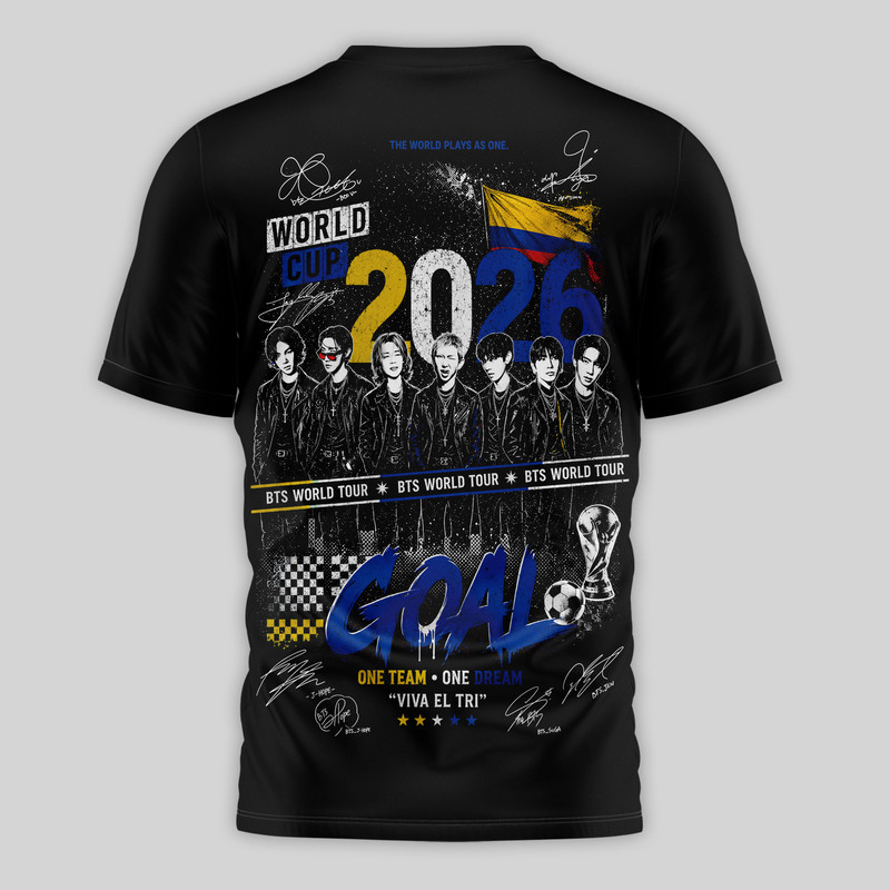 Colombia Premium World Cup 2026 x BTS 3D T-Shirt TTH240565 - Image 3