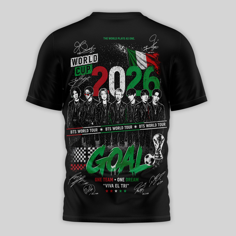 Italy Premium World Cup 2026 x BTS 3D T-Shirt TTH240565 - Image 3
