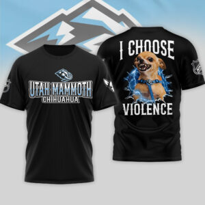 Utah Mammoth Premium NHL Chihuahua Violent 3D T-Shirt TTH240548